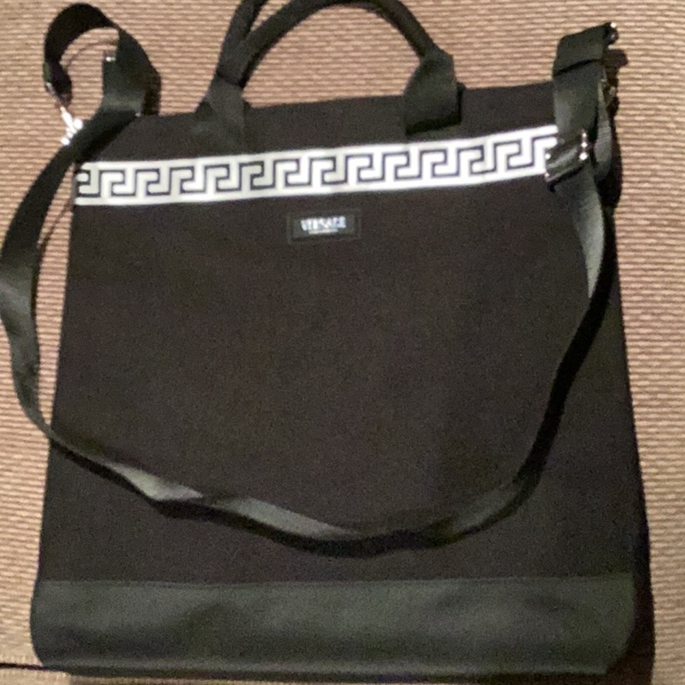 Versace black tote bag with dust bag
NEW